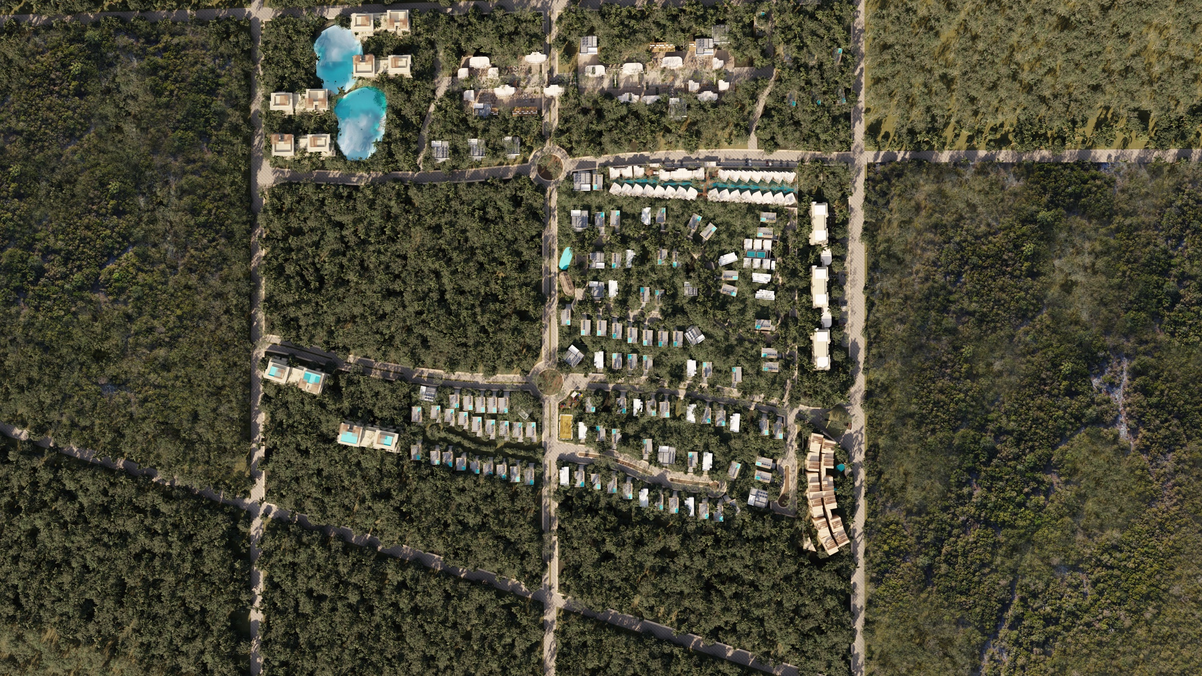 Developer’s rendering of the Axkaba subdivision masterplan