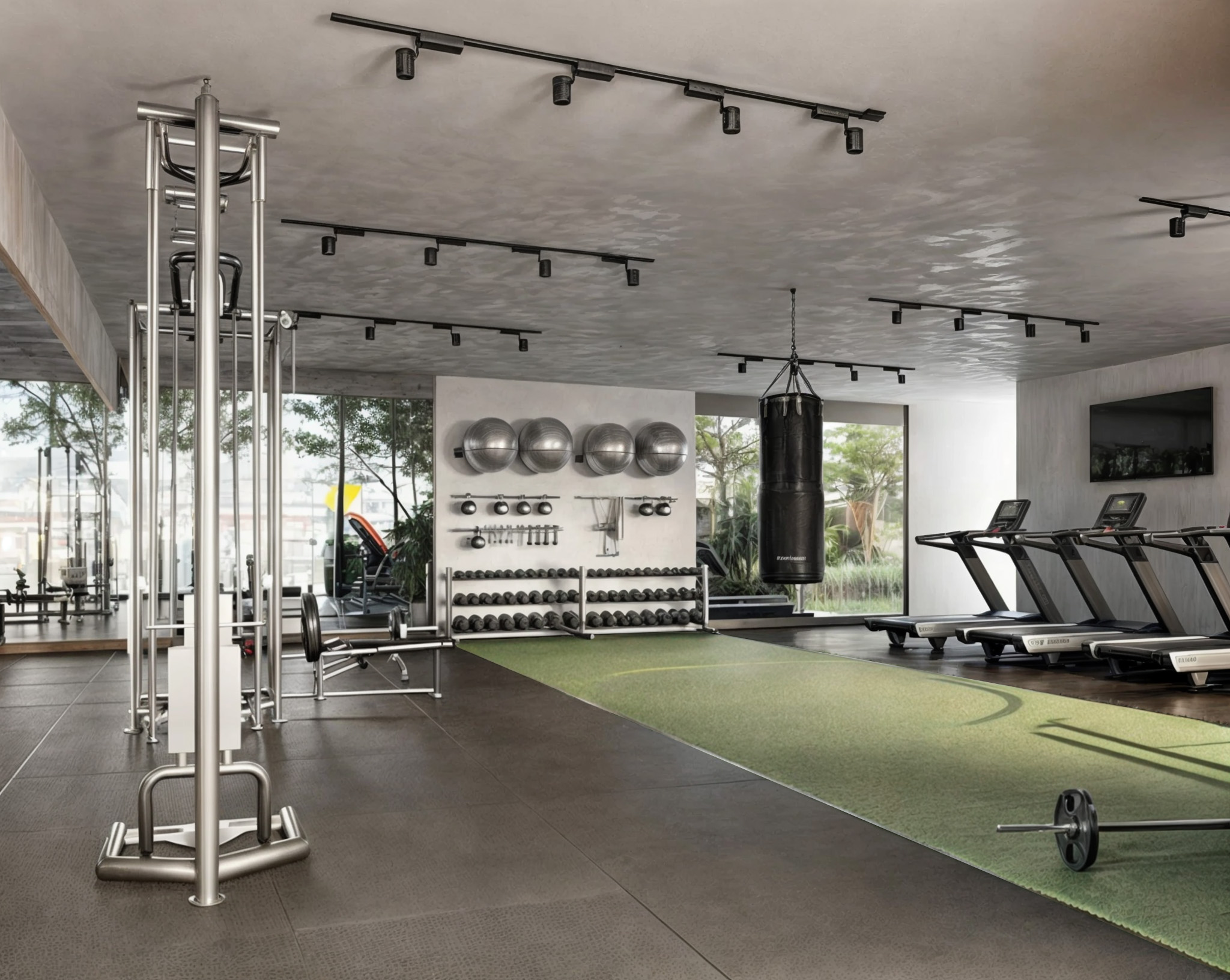 Rendering of the gym at Costa Montenia
