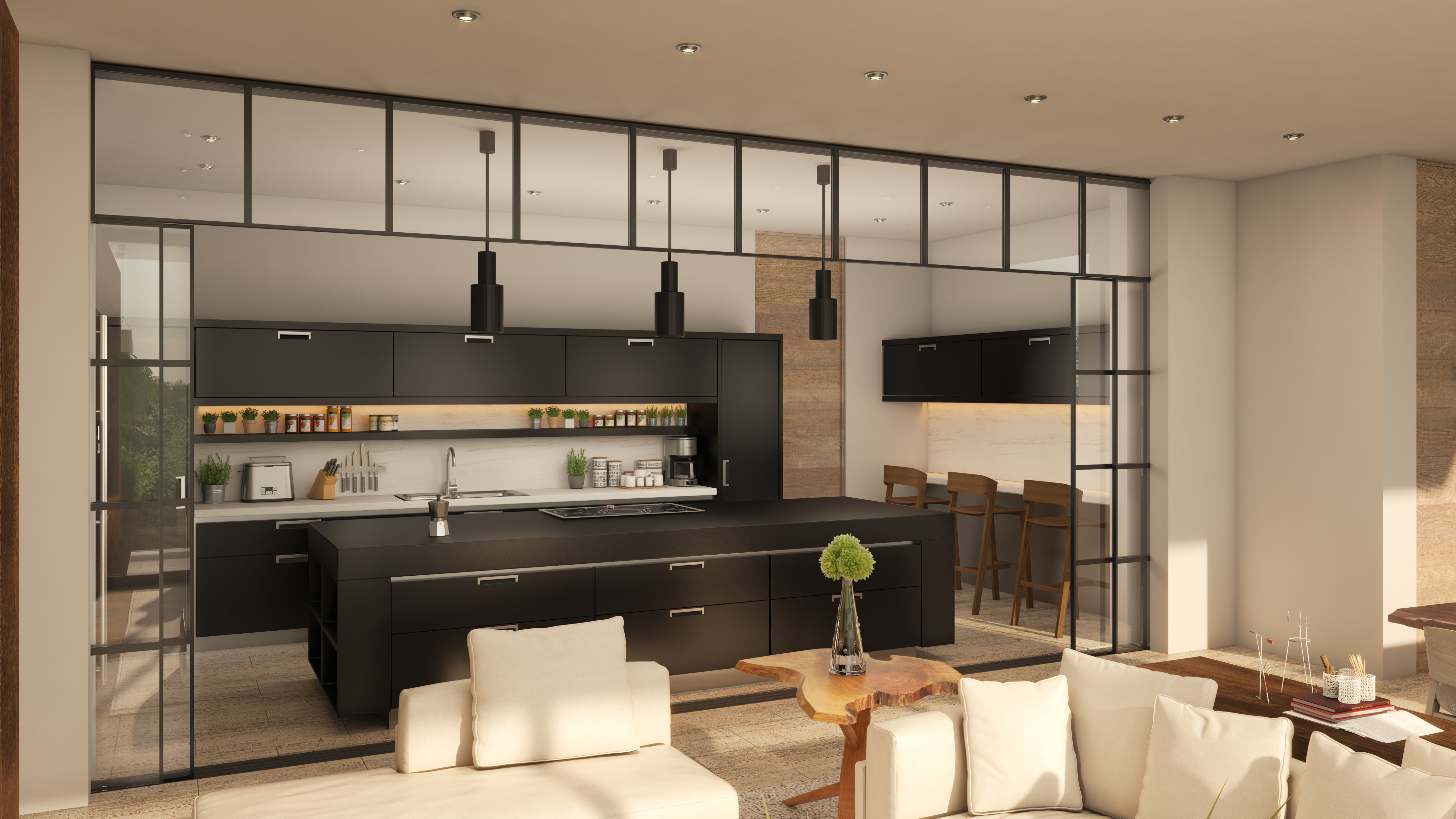 Rendering of a kitchen concept